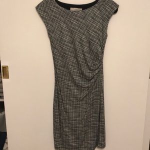 Loft patterned dress with a side ruche